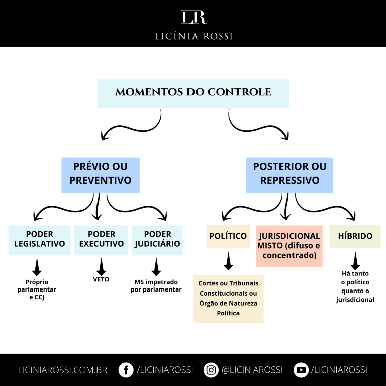 Momentos do Controle Controle de Constitucionalidade Licínia Rossi