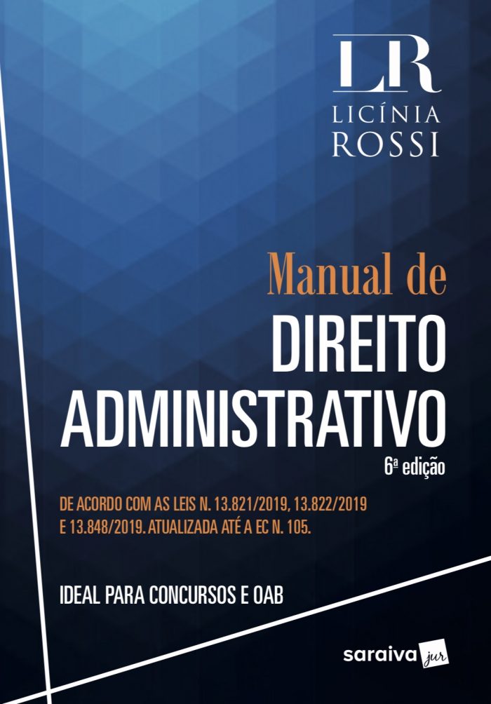 Manual De Direito Administrativo 6ª Edição 2020 Saraiva Jur Licínia Rossi 5961